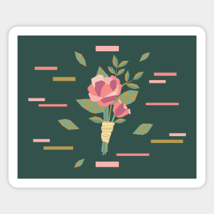 Abstract Floral Bouquet Sticker